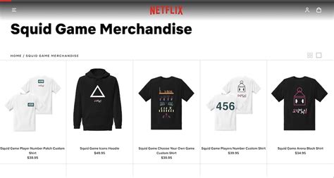 Official Squid Game Merchandise .
